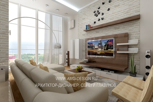 Дизайн интерьера квартиры в Химках, в ЖК Панорама