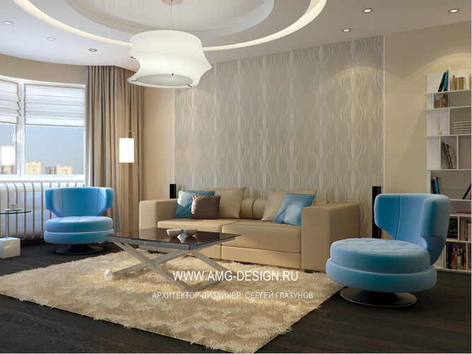 Дизайн интерьера квартиры в Красногорске